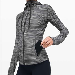 Hooded Define Jacket *Nulu, Heathered Black/White/Black